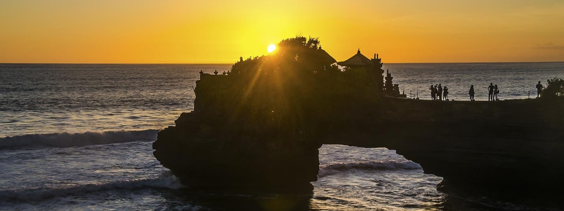 Sunset sea landscape on the Bali island