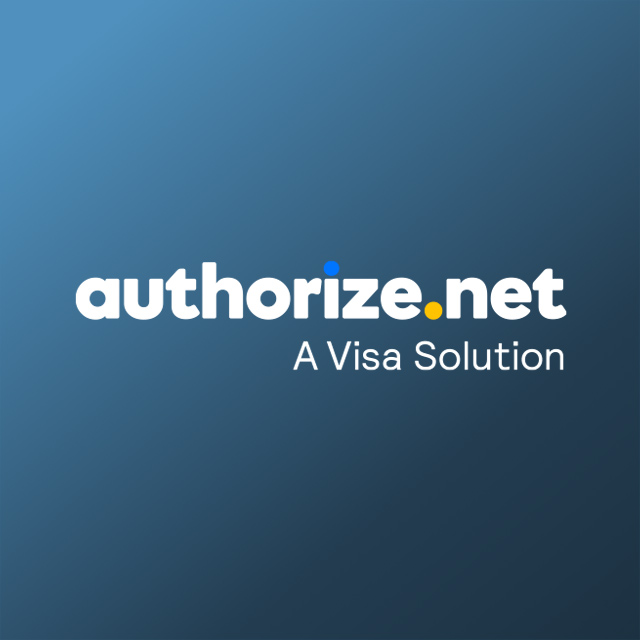 Authorize.net logo with the caption 