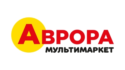 Логотип мультимаркету "Аврора"