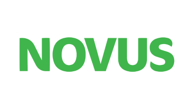Логотип супермаркету "Новус"