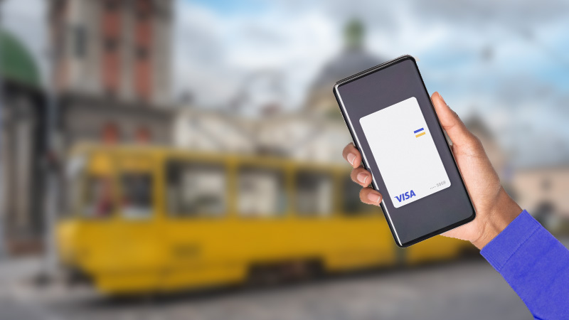 Contactless pay in public transport in Lviv